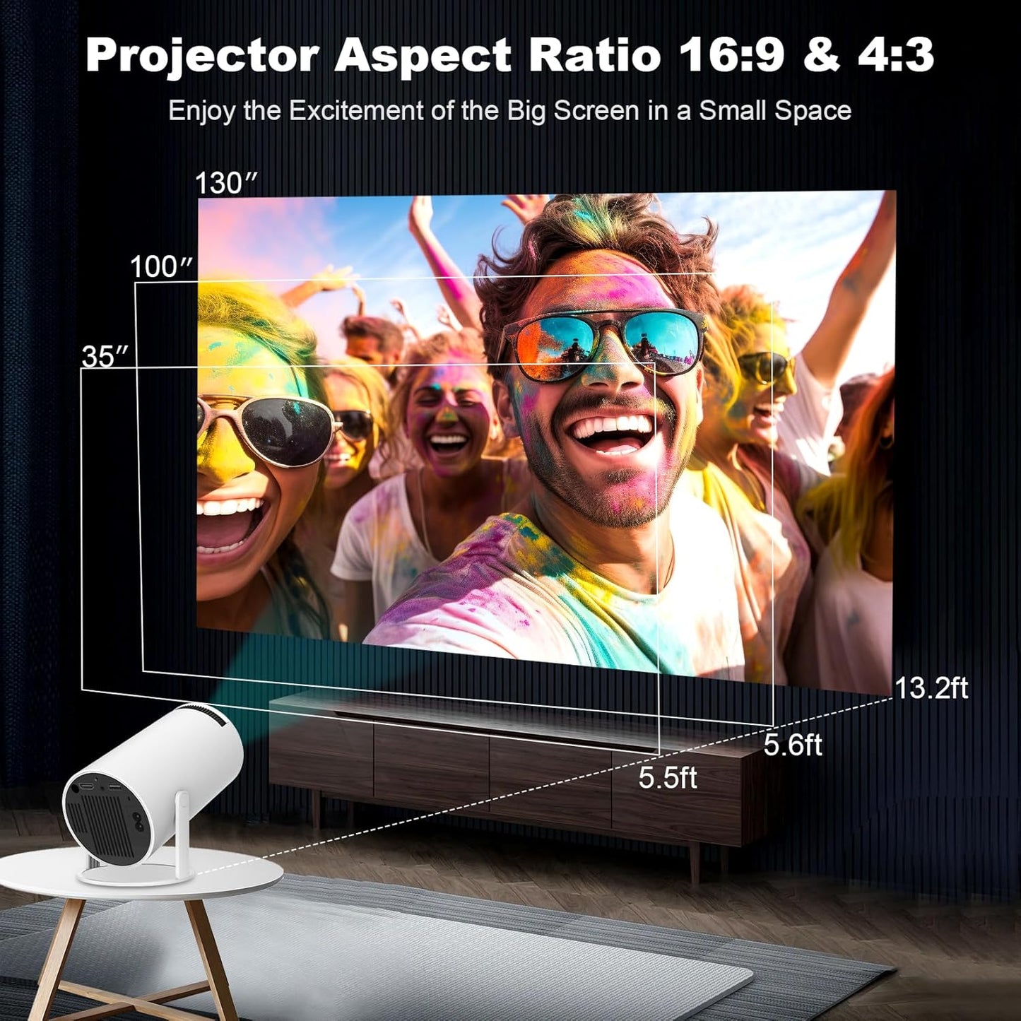 Cinematic Experience Mini Projector